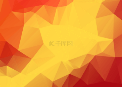 红黄渐变的几何抽象背景