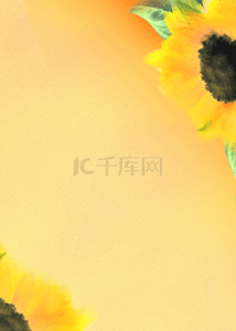 黄色鲜花背景背景图片_简约黄色鲜花向日葵壁纸