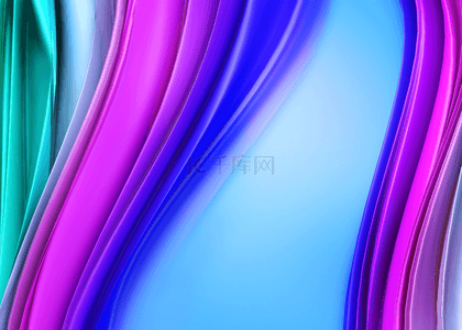 蓝紫色3d立体空间抽象线条背景