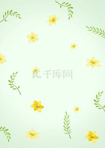 绿色花卉植物背景图片_绿色花卉植物背景