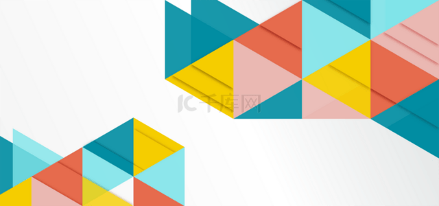 投影背景图片_抽象三角几何投影现代叠加效果抽象商务背景
