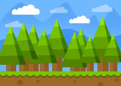 森林户外环境游戏背景