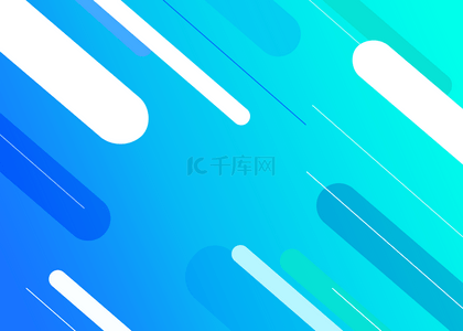 蓝绿色渐变矩形抽象背景