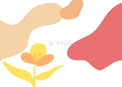 花朵色彩背景图片_抽象叶子花朵色彩背景