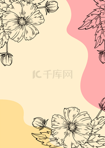 拼接的桌面背景图片_拼接花卉粉色背景
