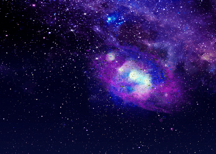 紫色梦幻星云星空背景