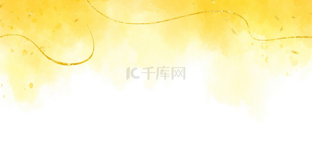 名贵背景图片_美丽高贵黄白色抽象金线水彩背景