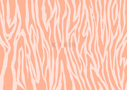 抽象美丽橘粉色动物印花背景