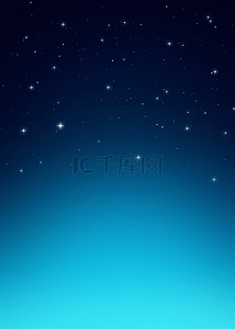 夜晚的蓝色星空背景