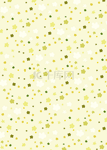 黄色花朵低饱和图案