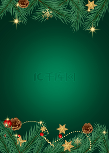 绿色创意几何背景图片_绿色简单几何创意圣诞节背景