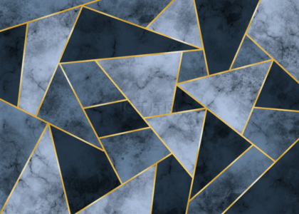 组合边框线条背景图片_深蓝色大理石几何拼接