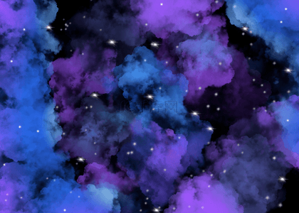 蓝紫色云朵背景
