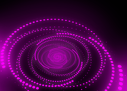 紫色光效圆形抽象几何现代背景
