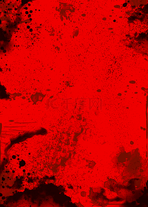 血迹飞溅恐怖背景红色背景