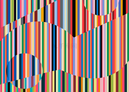 彩色竖直线叠加背景