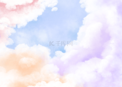 蓝色紫色云彩天空背景