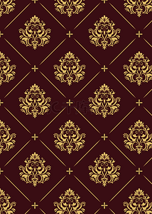 复古金色欧式花纹