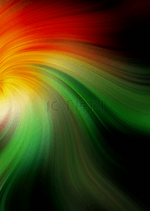 红绿渐变banner背景磨砂质感背景复古红绿圣诞节糖果叶子背景边框几何