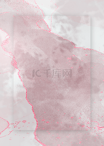 透明粉色镶边玫瑰金抽象风格背景
