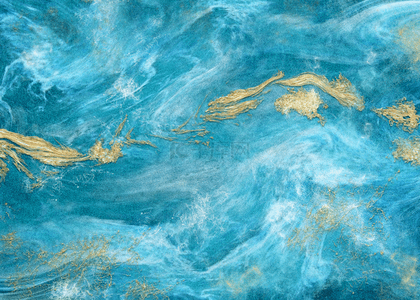 蓝色金沙海洋纹理背景