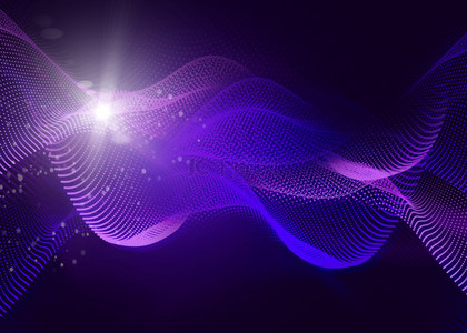 桌面背景图片_紫色光效抽象科技背景