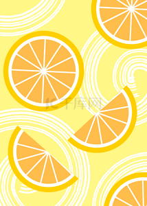 橙子抽象壁纸背景