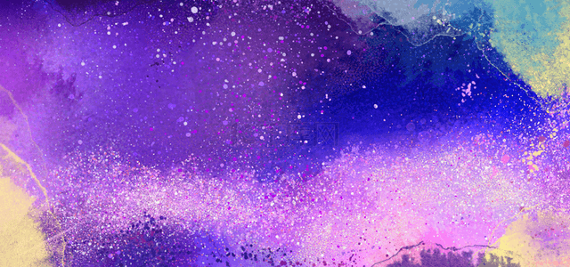 紫色水彩纹理背景背景图片_紫色水彩颗粒质感背景