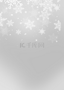 几何冬季背景图片_银色简单几何创意雪花背景