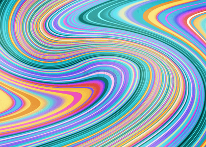 几何流线背景图片_彩色当代抽象风格流线线条背景