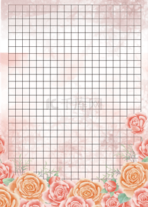 月季logo背景图片_月季花卉水彩网格背景