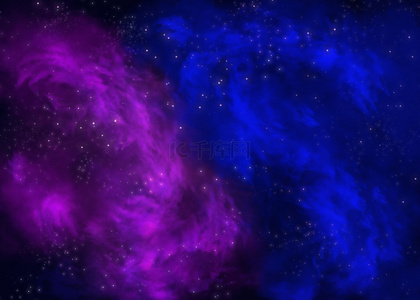 蓝紫色星云星空背景蓝紫色云朵星空星星背景蓝紫色星空云朵背景蓝紫色