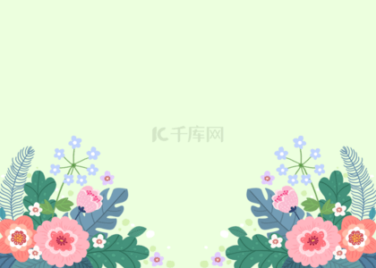 小清新菊花背景图片_春节盛开鲜花花卉