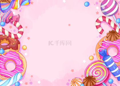 糖果屋里的糖果背景图片_彩虹糖糖豆糖果背景