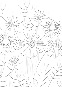 白色剪纸背景图片_白色剪纸风格花卉创意背景
