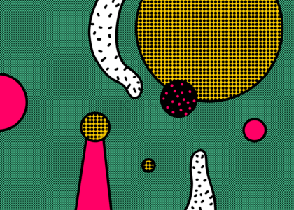 艺术波点复古背景