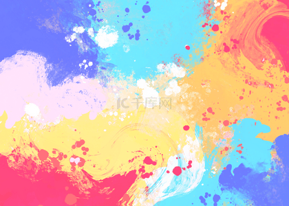 水彩色块创意抽象背景