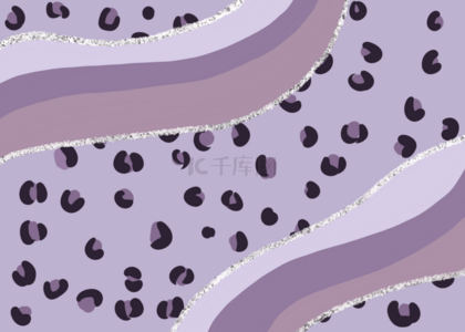 闪光动物纹理背景紫色豹纹