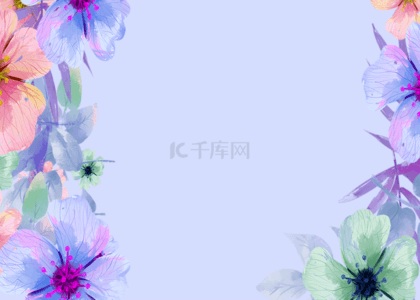 纯色花卉背景图片_紫色干净花卉质感背景
