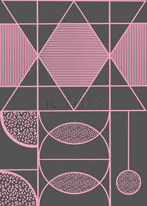 不规则几何线条