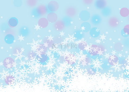 电脑壁纸简单背景图片_梦幻蓝色冬季背景