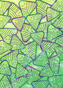 绿色三角形粽子图案堆叠效果背景