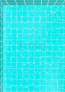 不规则线条背景背景图片_创意蓝绿色游泳池不规则线条背景