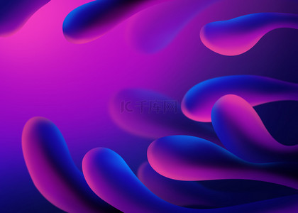 背景紫红色背景图片_美丽紫红蓝色液体抽象背景