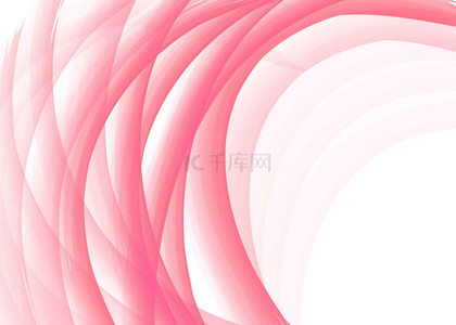 粉色渐变纯色背景图片_粉色卷曲曲线渐变