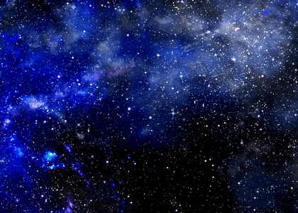 可爱介绍背景图片_星星星系夜空光晕背景