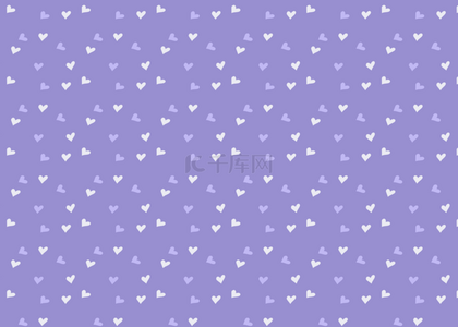 紫罗兰色背景图片_可爱心形花纹紫罗兰色背景