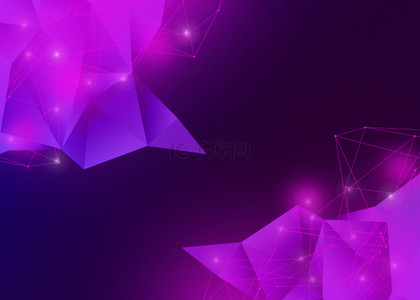 紫色多边形几何背景