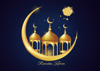 月亮城堡背景素材图