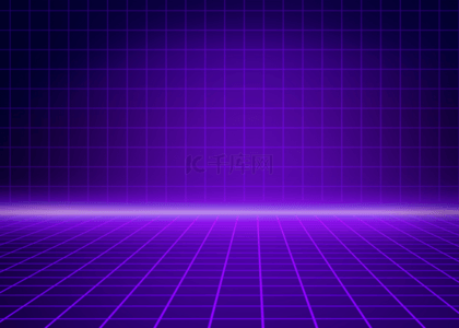 全息光效背景图片_紫色全息光效科技背景